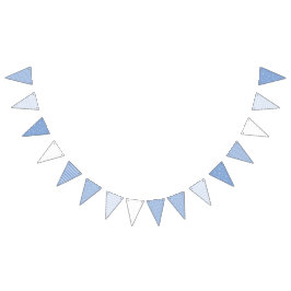 Dekorationen zum Kinderzimmer Blue & White Baby Bo Wimpelkette