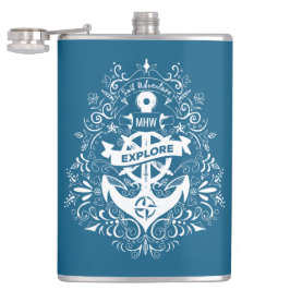 Dekorationsanker-Messkolben für Monogramm Flachmann