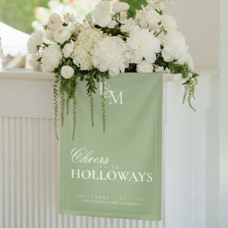 Dekorationsbanner für Hochzeitsempfänge im Stil de Banner