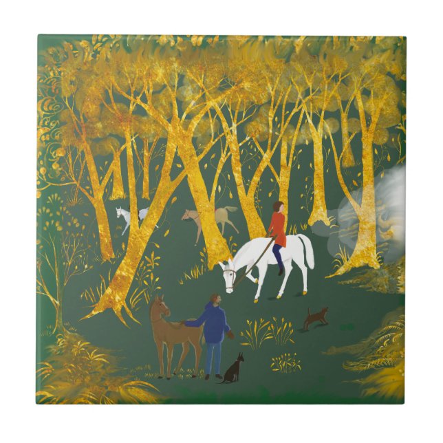 Dekorationsfliese aus Keramik Fliese (Vorderseite)