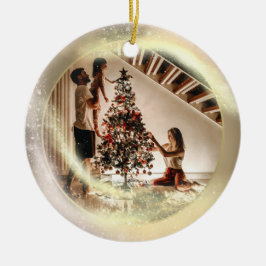 Dekorationsgeschenk für Ihr Foto Keramik Ornament