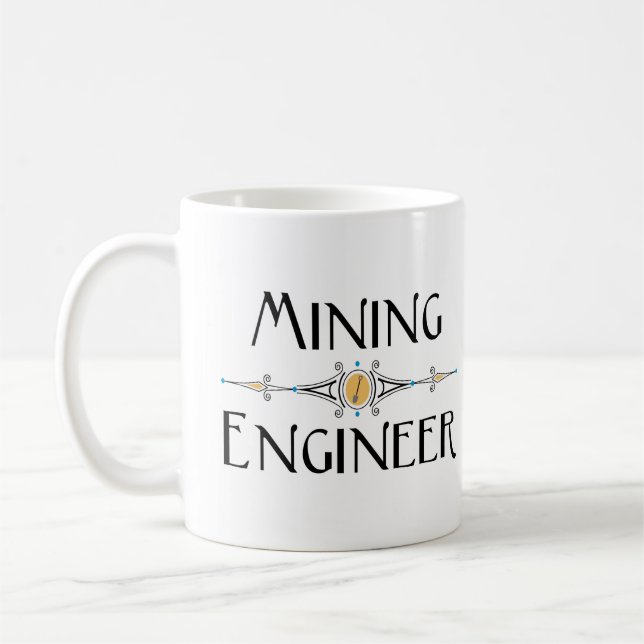 Dekorationslinie des Bergbauingenieurs Kaffeetasse (Links)