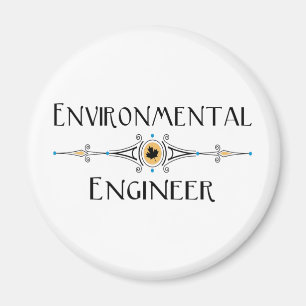 Dekorationslinie des Umweltingenieurs Magnet