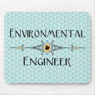 Dekorationslinie des Umweltingenieurs Mousepad