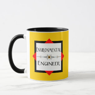 Dekorationslinie des Umweltingenieurs Tasse
