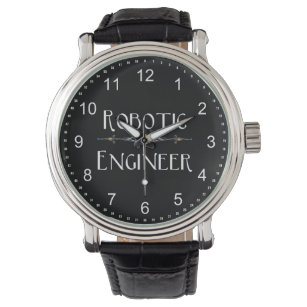 Dekorationslinie für Roboteringenieure Armbanduhr