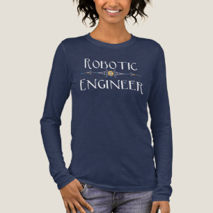 Dekorationslinie für Roboteringenieure Tri-Blend Shirt