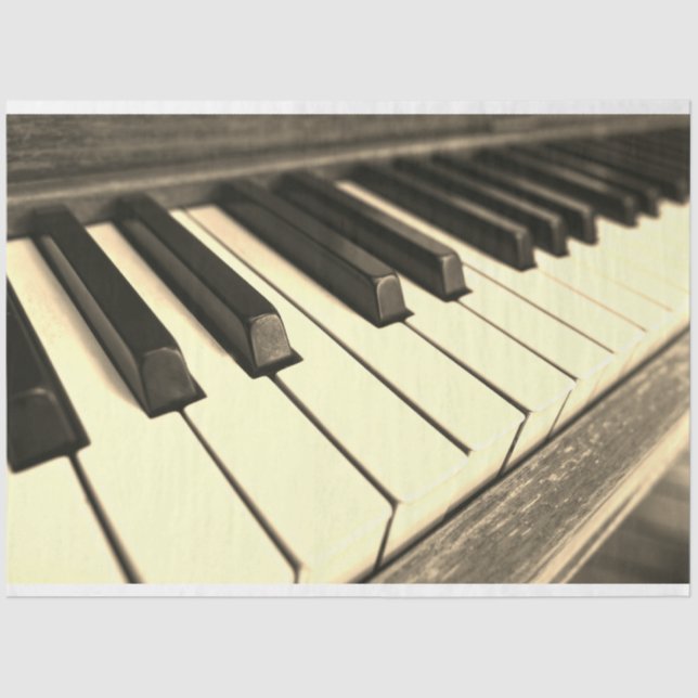 Dekorationspapier der Klaviertastatur Seidenpapier (Vorderseite)