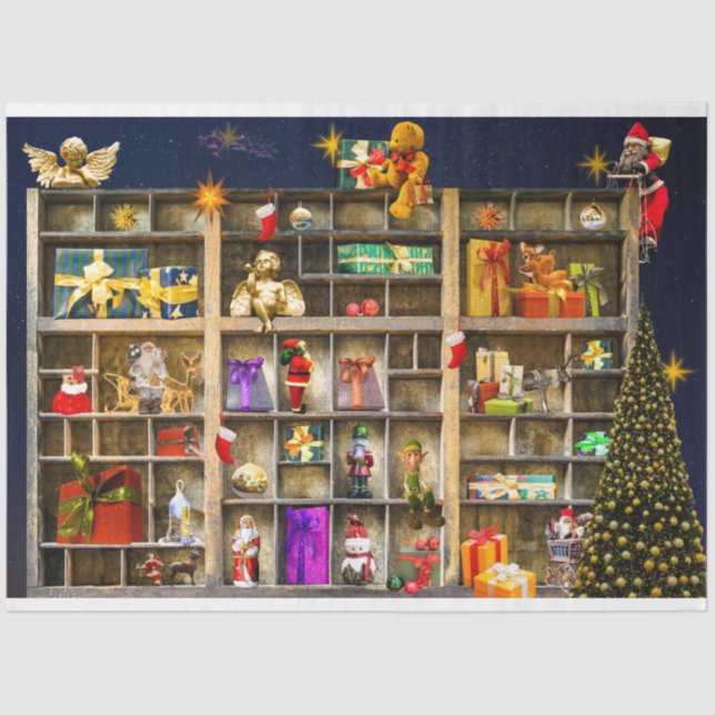 Dekorationspapier für Weihnachtsdekorationen Seidenpapier (Vorderseite)