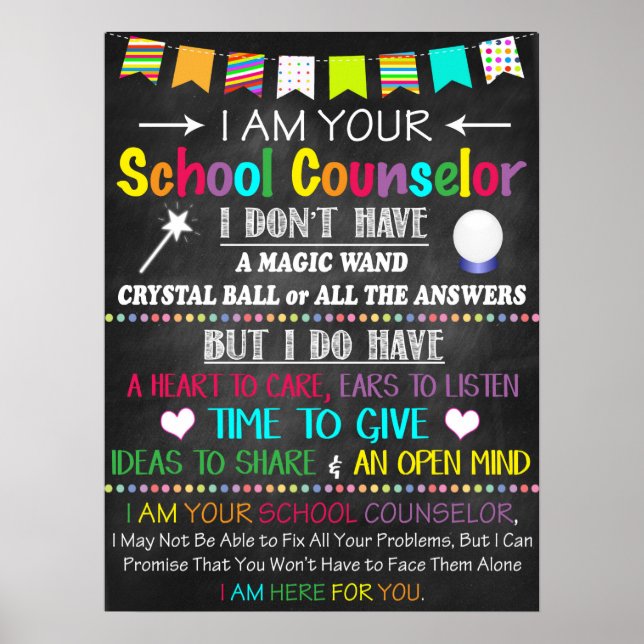 Dekorationsposter des Schulberaters Poster (Vorne)
