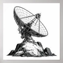 Dekorationsvorlage: 1960er Asteroidenantenne 