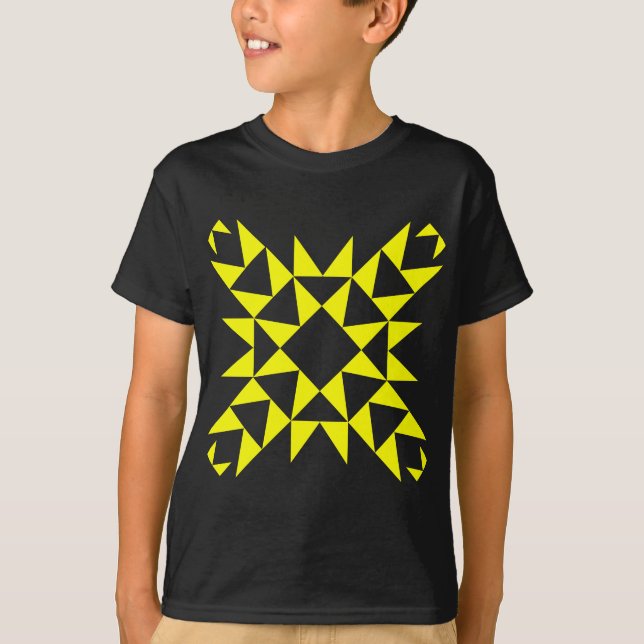 Dekorativ 01 - Gelb T-Shirt (Vorderseite)