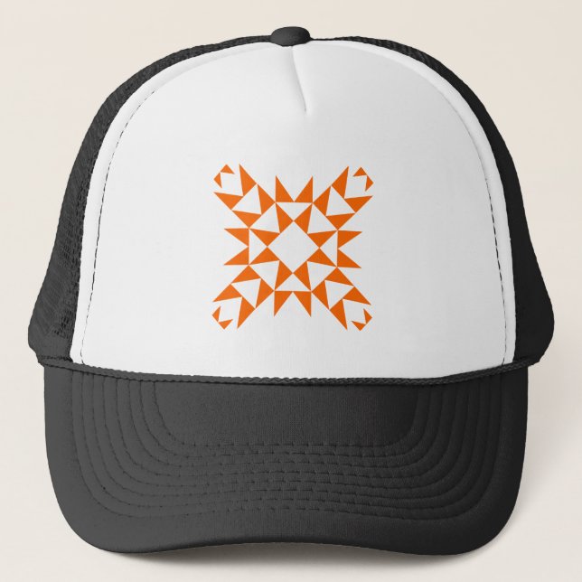 Dekorativ 01 - Orange Truckerkappe (Vorderseite)