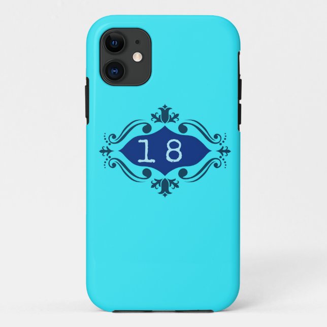 Dekorativ 18 Case-Mate iPhone hülle (Rückseite)