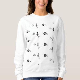 Dekorativ, dunkelgrau, Holzkohle Sweatshirt