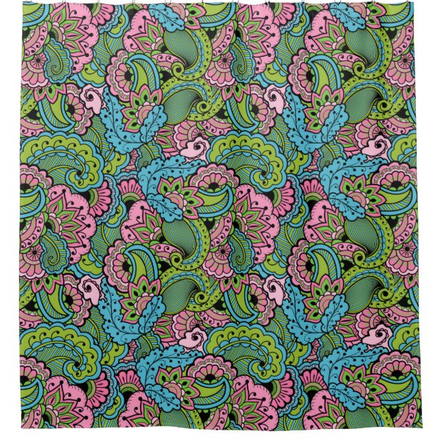 Dekorativ Duschvorhang (Vorderseite)