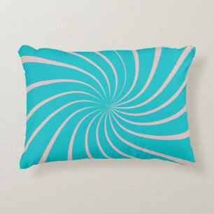Dekorativ farbenfroh geometrisch blau pink trendy dekokissen
