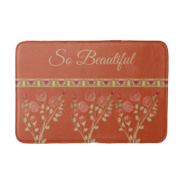 Dekorativ floral akzentriert badematte