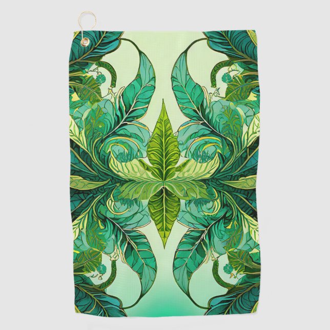 dekorativ floral tropisch golfhandtuch (Vorderseite)