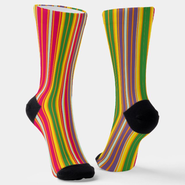 Dekorativ gestreift  socken (Gewinkelt)