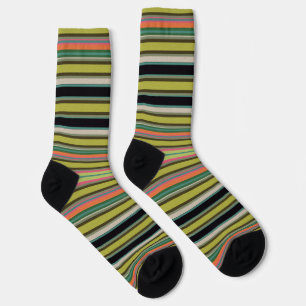 Dekorativ gestreift socken