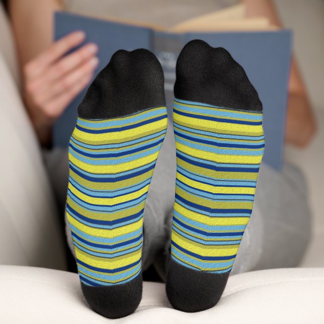  Dekorativ gestreift  Socken (Unterseite)