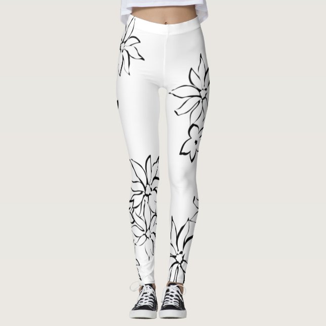 dekorativ, grau leggings (Vorderseite)