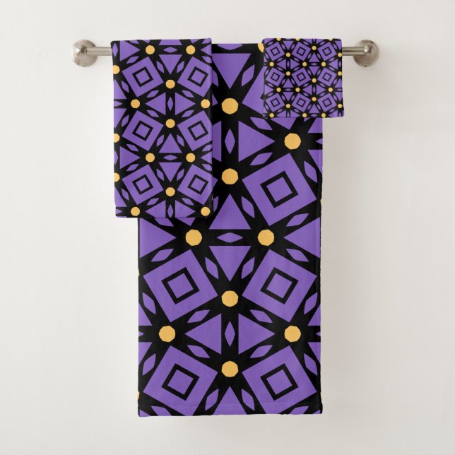 Dekorativ Lila Badhandtuch Set (Insitu)