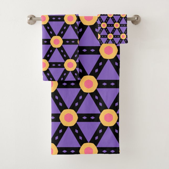 Dekorativ Lila Badhandtuch Set (Insitu)