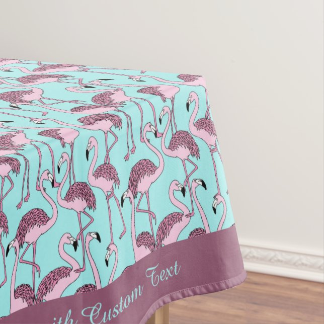 Dekorativ Retro ropinke Flamingos tropische exotis Tischdecke (Beispiel)