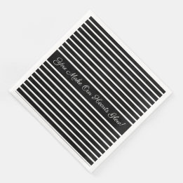 Dekorativ Schwarz und Weiß Serviette