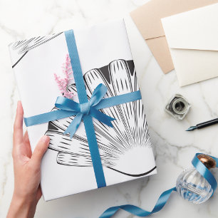Dekorativ Seashell Geschenkpapier