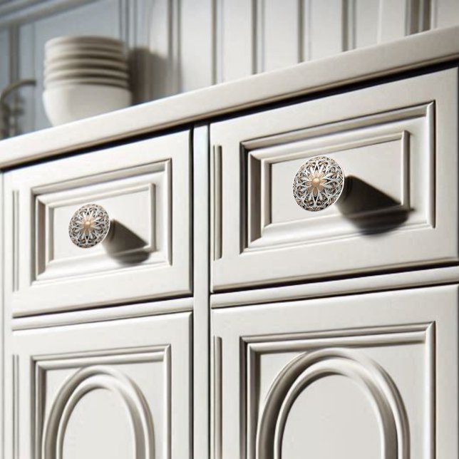 Dekorativ Verzierte Blumenblätter Orgelgrab Keramikknauf (Von Creator hochgeladen)