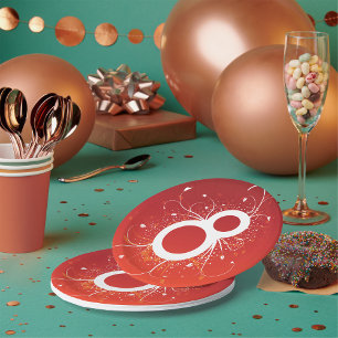 Dekorative Acht-Papier-Teller Pappteller