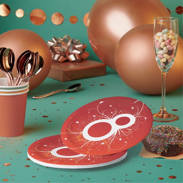 Dekorative Acht-Papier-Teller Pappteller (Von Creator hochgeladen)