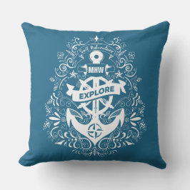 Dekorative Ankerpfeifen für Monogramm Kissen