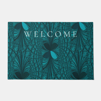Dekorative Aquamarin Doormat Fußmatte