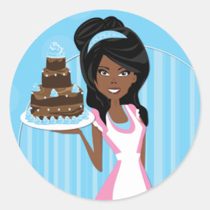 Dekorative Bäckeraufkleber Runder Aufkleber