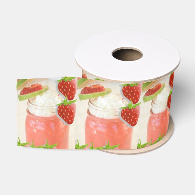 dekorative Bänder Erdbeere Daquirri Ripsband (Spule)