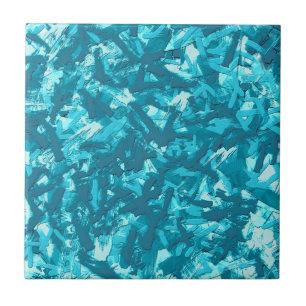 Dekorative Blaue Abstrakte Kunst Fliese
