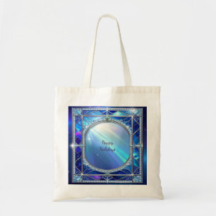 Dekorative blaue Feiertags-Tasche Tragetasche