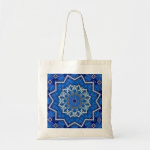Dekorative blaue Feiertags-Tasche Tragetasche