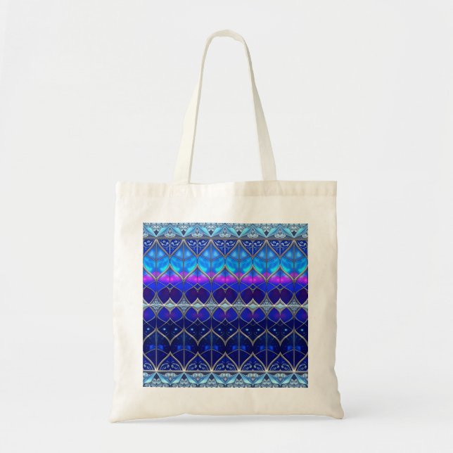 Dekorative blaue Feiertags-Tasche Tragetasche (Vorne)