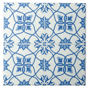 Dekorative blaue Tile Fliese