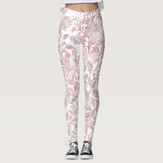 Dekorative Blume 19 Leggings (Vorderseite)