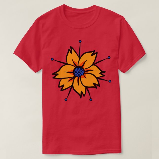 Dekorative Blume 3 T-Shirt (Design vorne)