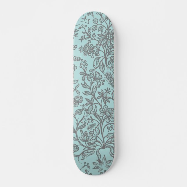 Dekorative Blume 7 Skateboard (Vorne)