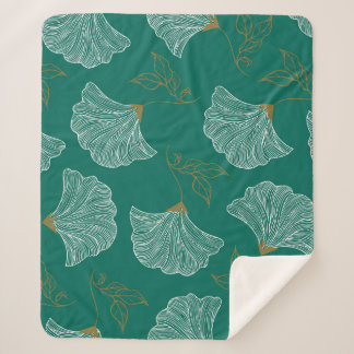 Dekorative Blume Nahtloses Muster Sherpadecke