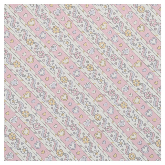 Dekorative Blume, pinkfarbene Strickmädchen Stoff (Muster)