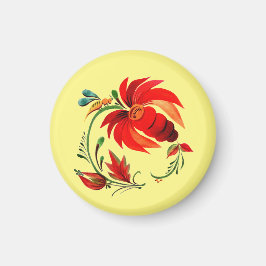 Dekorative Blume und Biene Magnet